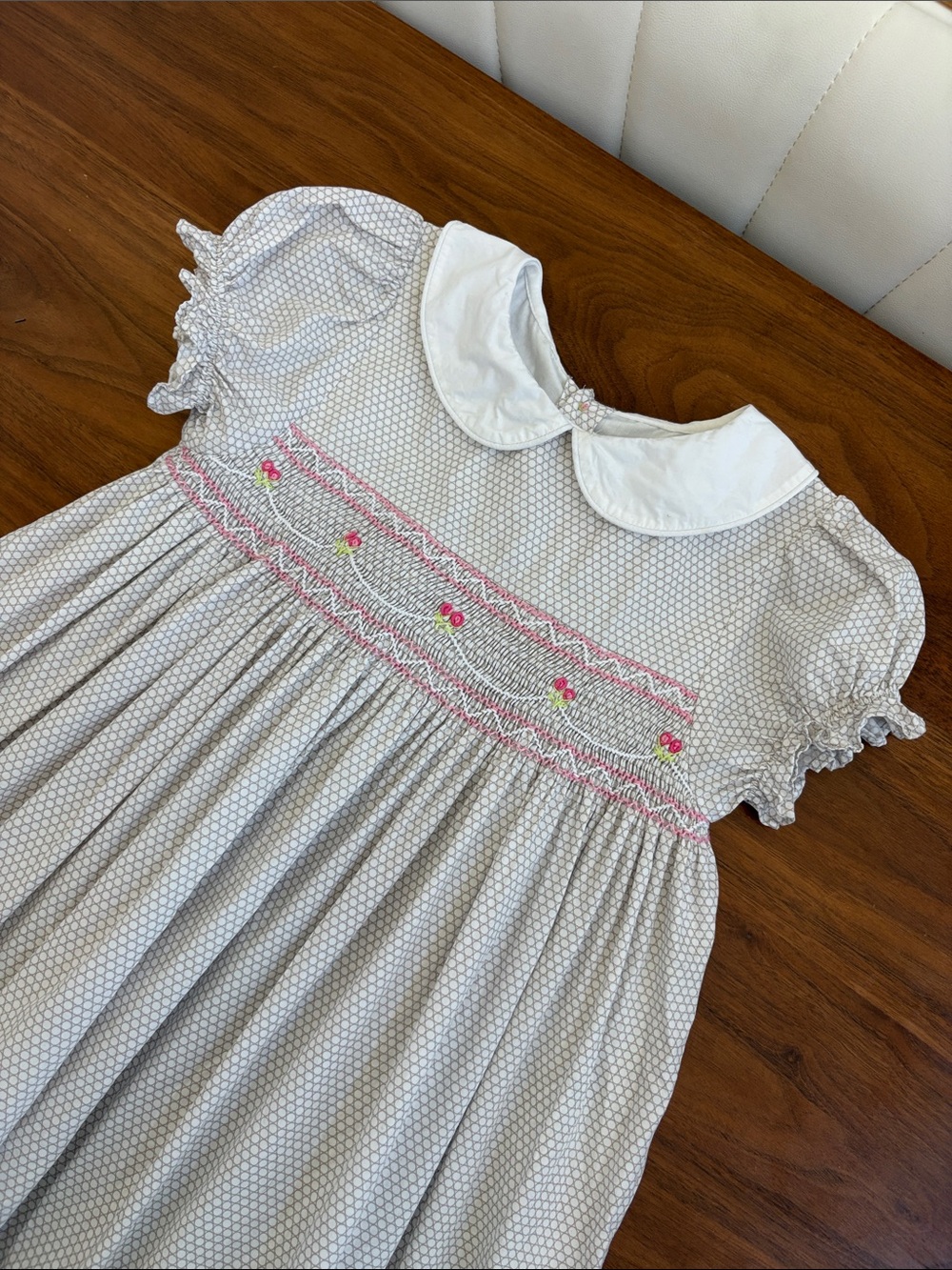 The Proper Peony Smocked Embroidered Dress Size 4T - Picture 3 of 7